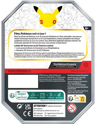 Pokémon 30 ANS : Pokébox Amphinobi-ex ou Nymphali-ex