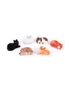 Pince à cheveux, chats et chiens, 6 styles assortis - great pretenders