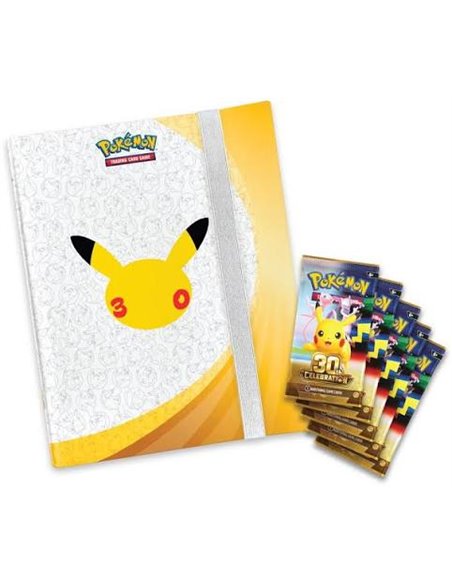 Pokémon 30 ANS : Portfolio (A4 -9 pochettes) + 5 boosters