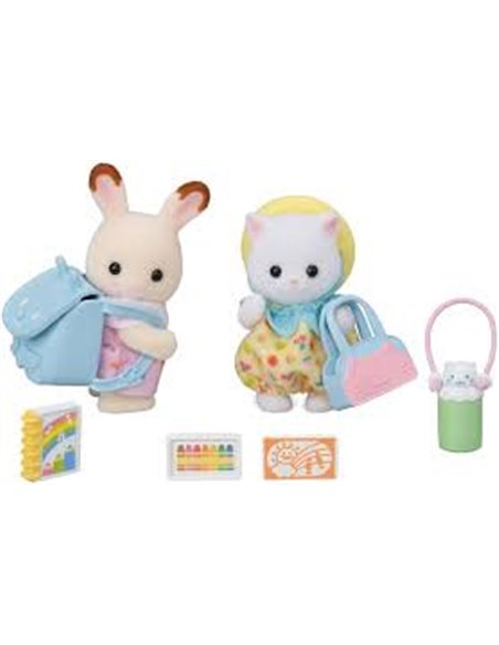 Sylvanian families - Le duo des bébés en promenade