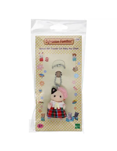 Sylvanian families - Porte-clé bébé chat bicolore