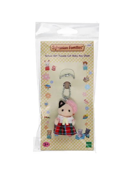 Sylvanian families - Porte-clé bébé chat bicolore