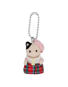 Sylvanian families - Porte-clé bébé chat bicolore