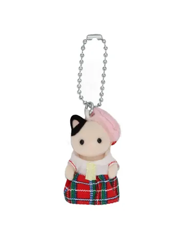 Sylvanian families - Porte-clé bébé chat bicolore