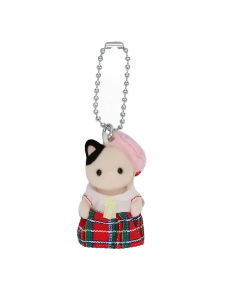 Sylvanian families - Porte-clé bébé chat bicolore