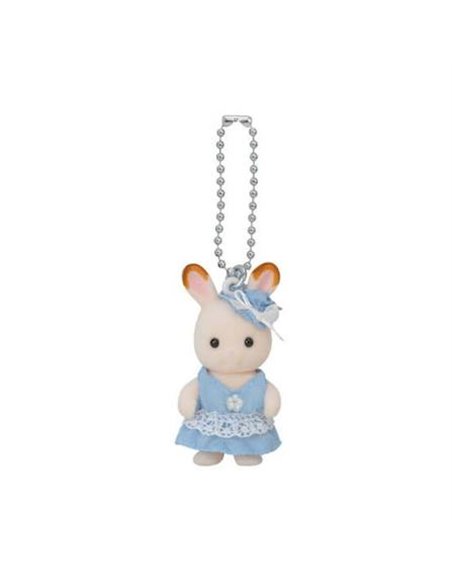 Sylvanian families - Porte-clés Lapin Chocolat bleu