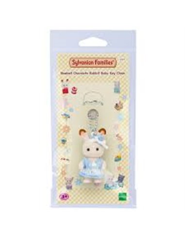 Sylvanian families - Porte-clés Lapin Chocolat bleu
