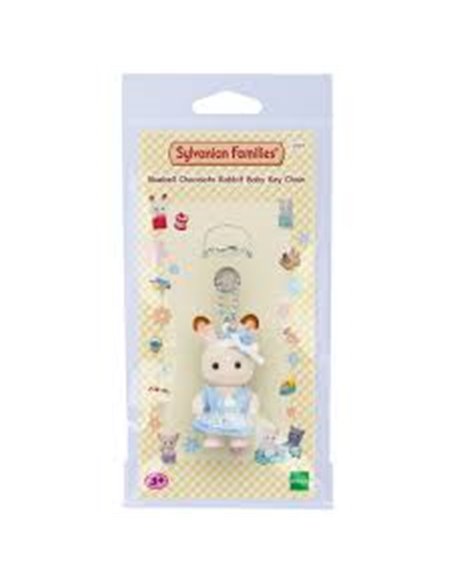 Sylvanian families - Porte-clés Lapin Chocolat bleu