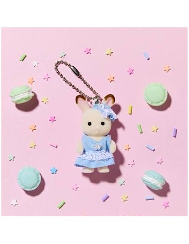 Sylvanian families - Porte-clés Lapin Chocolat bleu