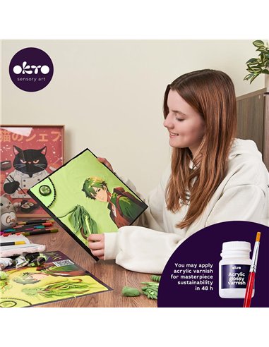 OKTO Art Sensoriel PEINTURE EN 3D: MANGA - TERRE 