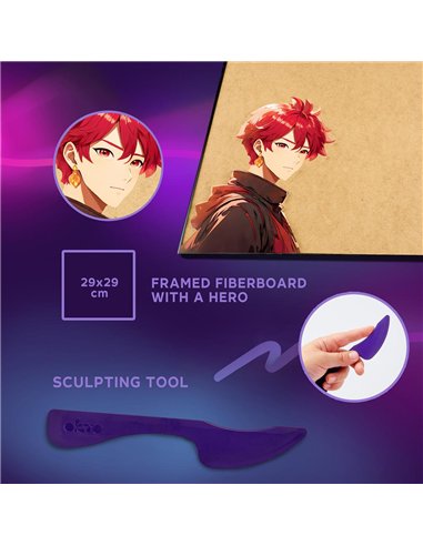 OKTO Art Sensoriel PEINTURE EN 3D: MANGA - FEU