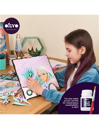 OKTO Art Sensoriel PEINTURE EN 3D: MANGA - AIR