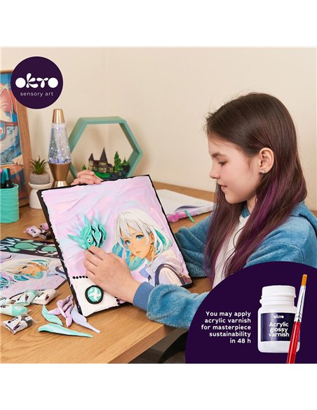 OKTO Art Sensoriel PEINTURE EN 3D: MANGA - AIR