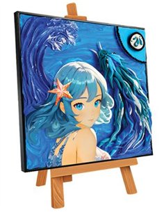 OKTO Art Sensoriel PEINTURE EN 3D: MANGA - EAU