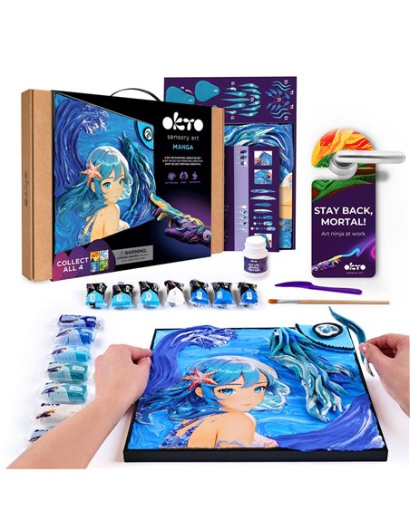 OKTO Art Sensoriel PEINTURE EN 3D: MANGA - EAU