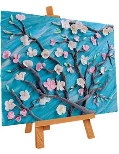 OKTO Art Sensoriel PEINTURE EN 3D: CHEF-D'OEUVRE - FLEUR D'AMANDIER, Vincent Van Gogh