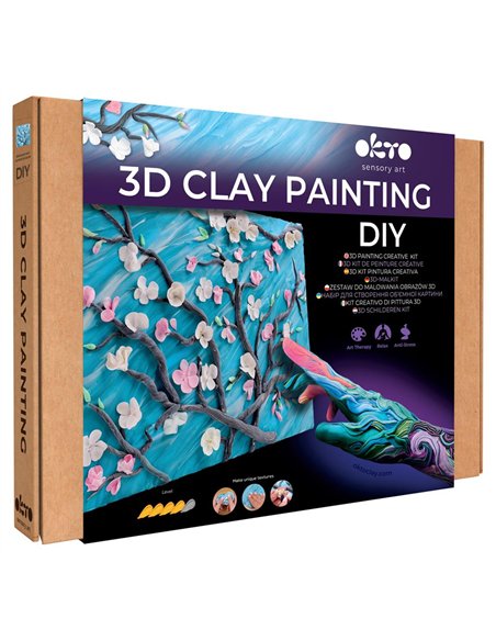 OKTO Art Sensoriel PEINTURE EN 3D: CHEF-D'OEUVRE - FLEUR D'AMANDIER, Vincent Van Gogh