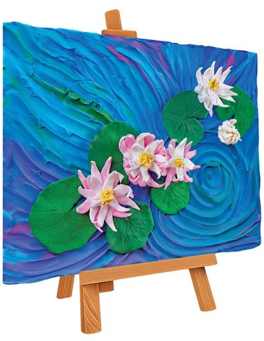 OKTO Art Sensoriel PEINTURE EN 3D: CHEF-D'OEUVRE - NÉNUPHARS, Claude Monet