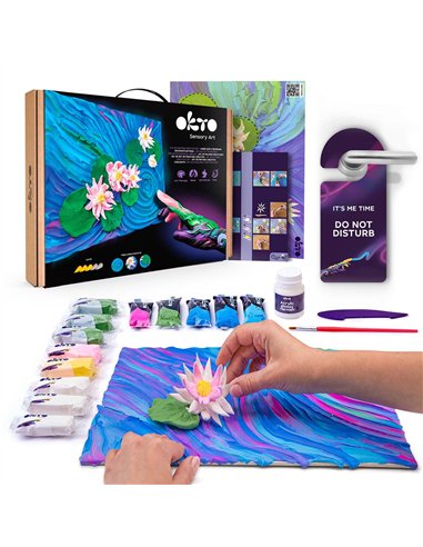 OKTO Art Sensoriel PEINTURE EN 3D: CHEF-D'OEUVRE - NÉNUPHARS, Claude Monet