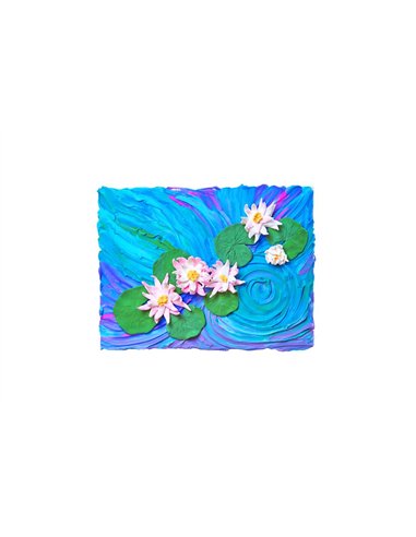 OKTO Art Sensoriel PEINTURE EN 3D: CHEF-D'OEUVRE - NÉNUPHARS, Claude Monet