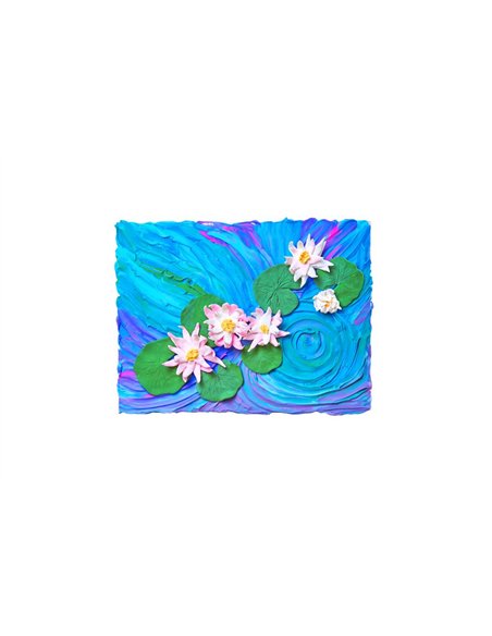OKTO Art Sensoriel PEINTURE EN 3D: CHEF-D'OEUVRE - NÉNUPHARS, Claude Monet