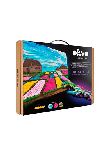 OKTO Art Sensoriel PEINTURE EN 3D: CHEF-D'OEUVRE - DES FLEURS EN HOLLANDE
