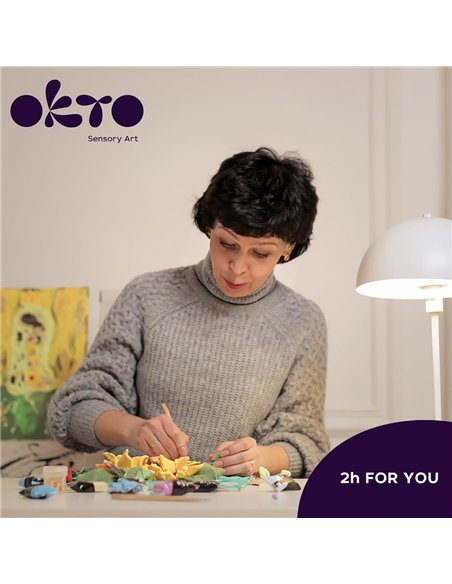 OKTO Art Sensoriel PEINTURE EN 3D: CHEF-D'OEUVRE - DES FLEURS EN HOLLANDE