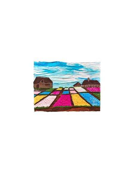 OKTO Art Sensoriel PEINTURE EN 3D: CHEF-D'OEUVRE - DES FLEURS EN HOLLANDE