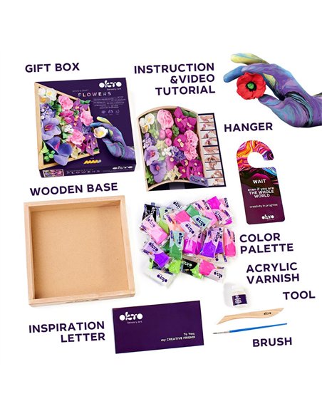 OKTO Art Sensoriel WOOD&CRAFT: FLEURS - INSPIRATION