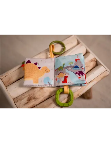 Livre Tissu bébé - Les Amis Dinos - little big friends