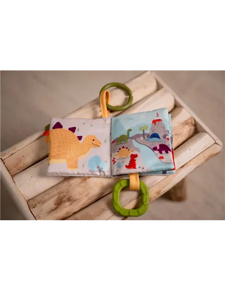Livre Tissu bébé - Les Amis Dinos - little big friends