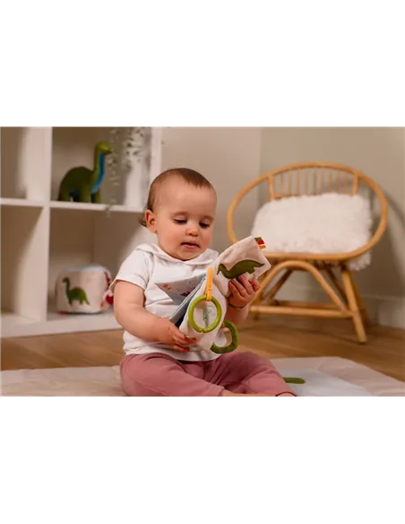 Livre Tissu bébé - Les Amis Dinos - little big friends