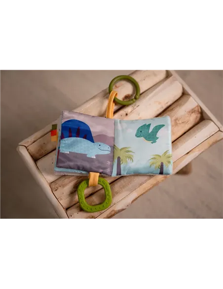 Livre Tissu bébé - Les Amis Dinos - little big friends