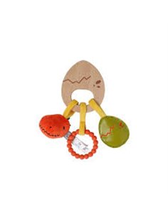 Hochet en bois - Les Amis Dinos - little big friends