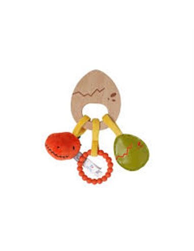 Hochet en bois - Les Amis Dinos - little big friends