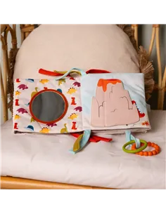Livre d'éveil 2 en 1 - Les Amis Dinos - little big friends 2
