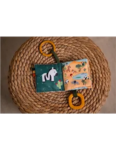 Livre Tissu bébé - Jungle - little big friends 2