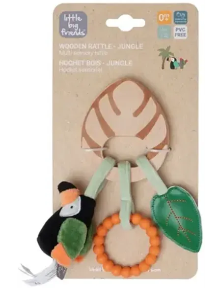 Hochet en bois - Jungle - little big friends