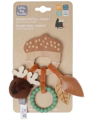 Hochet en bois - Forêt - little big friends