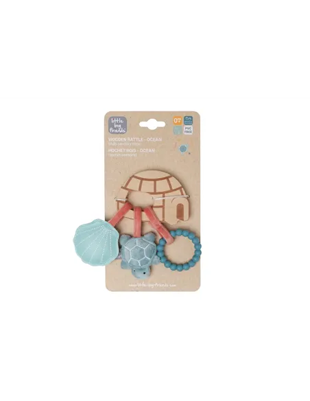 Hochet en bois - Ocean - little big friends