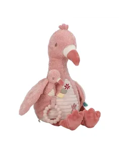 Peluche d'activités Flamant rose - Safari friends - little dutch