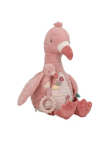 Peluche d'activités Flamant rose - Safari friends - little dutch