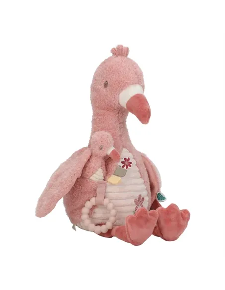 Peluche d'activités Flamant rose - Safari friends - little dutch