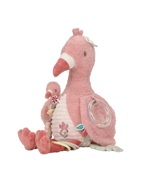Peluche d'activités Flamant rose - Safari friends - little dutch