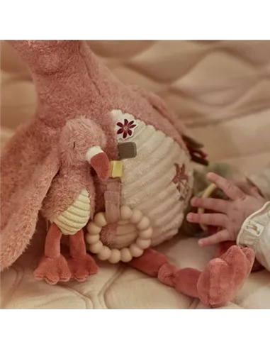 Peluche d'activités Flamant rose - Safari friends - little dutch