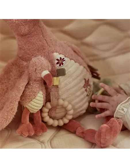 Peluche d'activités Flamant rose - Safari friends - little dutch