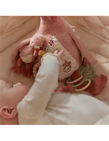 Peluche d'activités Flamant rose - Safari friends - little dutch
