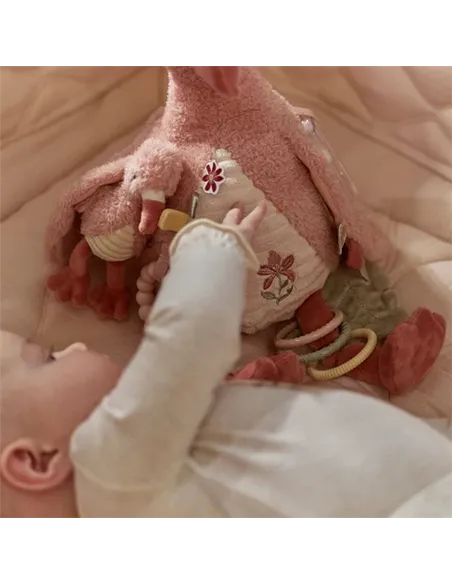 Peluche d'activités Flamant rose - Safari friends - little dutch