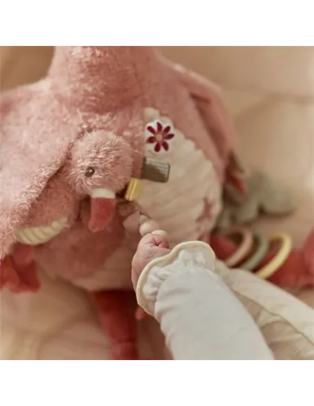 Peluche d'activités Flamant rose - Safari friends - little dutch