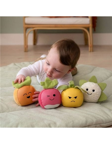 Les Dooballs - Set de 4 balles doudous - Potager - little big friends